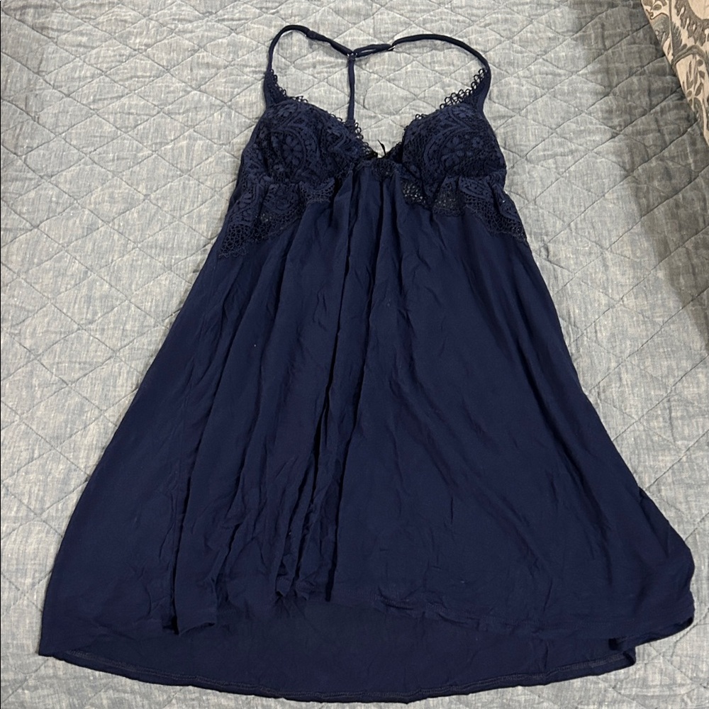 Victoria's Secret Navy Lace Night Gown